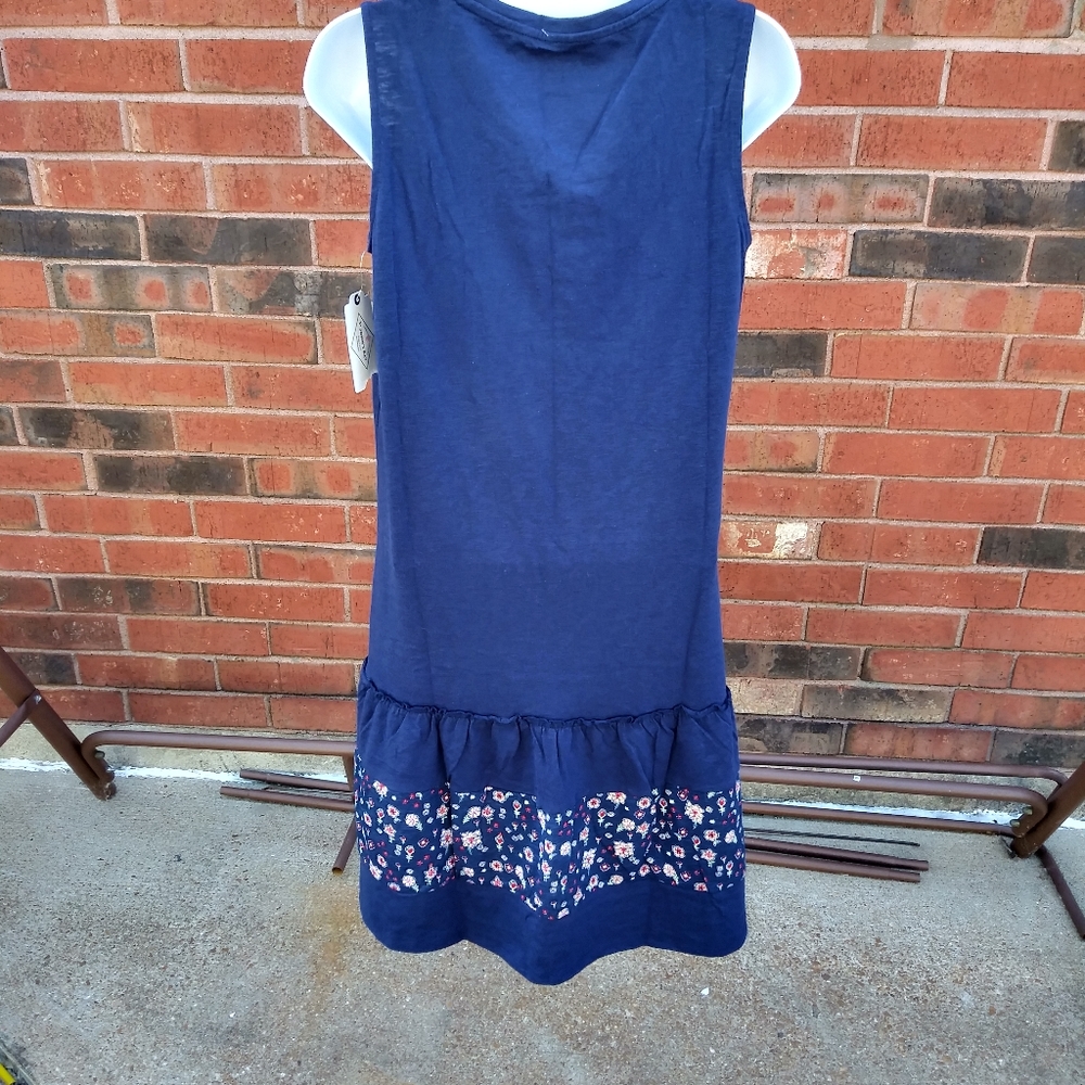St. John's Bay Sleeveless Floral A-Line Dress - Picture 6 of 6
